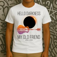 Hello Darkness My Old Friend Solar Eclipse April 8 T-Shirt