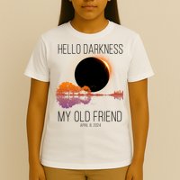 Hello Darkness My Old Friend Solar Eclipse April 8 T-Shirt
