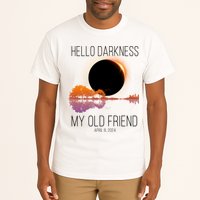 Hello Darkness My Old Friend Solar Eclipse April 8 Tall T-Shirt