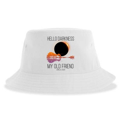 Hello Darkness My Old Friend Solar Eclipse April 8 Sustainable Bucket Hat