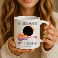Hello Darkness My Old Friend Solar Eclipse April 8 Mug