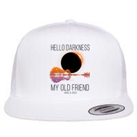 Hello Darkness My Old Friend Solar Eclipse April 8 Flat Bill Trucker Hat