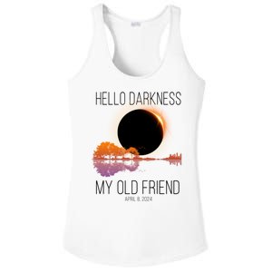 Hello Darkness My Old Friend Solar Eclipse April 8 Ladies PosiCharge Competitor Racerback Tank