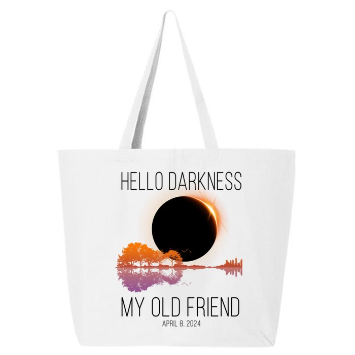 Hello Darkness My Old Friend Solar Eclipse April 8 25L Jumbo Tote