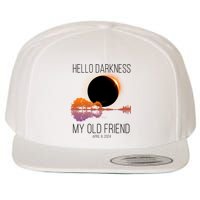 Hello Darkness My Old Friend Solar Eclipse April 8 Wool Snapback Cap