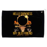 Hello Darkness My Old Friend Solar Eclipse April 08 2024 Grommeted Golf Towel