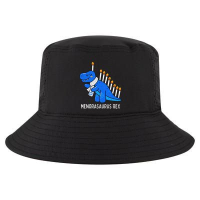 Hanukkah Dinosaur Menorasaurus Trex Dino Chanukah Gift Cool Comfort Performance Bucket Hat