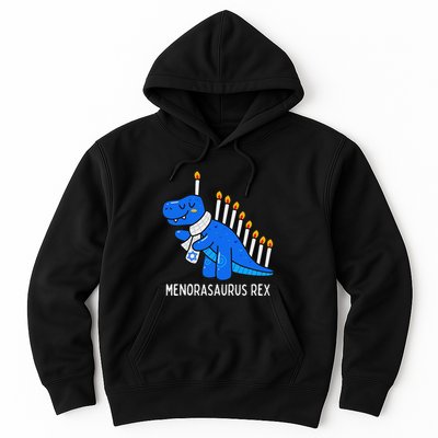 Hanukkah Dinosaur Menorasaurus Trex Dino Chanukah Gift Hoodie