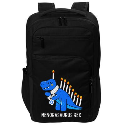 Hanukkah Dinosaur Menorasaurus Trex Dino Chanukah Gift Impact Tech Backpack