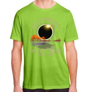 Hello Darkness My Old Friend Eclipse 2024 April 8th Totality Adult ChromaSoft Performance T-Shirt