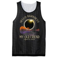 Hello Darkness My Old Friend Eclipse 2024 April 8th Totality Mesh Reversible Basketball Jersey Tank