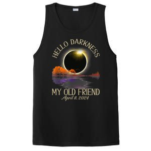 Hello Darkness My Old Friend Eclipse 2024 April 8th Totality PosiCharge Competitor Tank