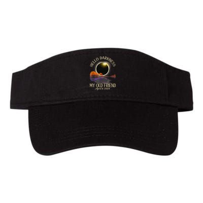 Hello Darkness My Old Friend Eclipse 2024 April 8th Totality Valucap Bio-Washed Visor