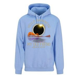 Hello Darkness My Old Friend Eclipse 2024 April 8th Totality Unisex Surf Hoodie