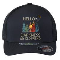 Hello Darkness My Old Friend Solar Eclipse April 08 2024 Flexfit Unipanel Trucker Cap