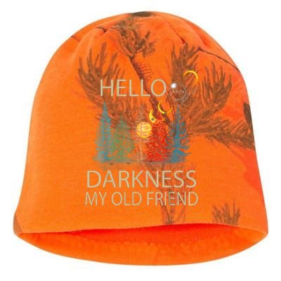 Hello Darkness My Old Friend Solar Eclipse April 08 2024 Kati - Camo Knit Beanie