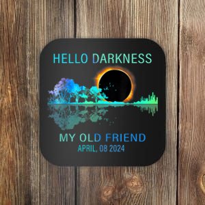 Hello Darkness My Old Friend 2024 Solar Eclipse April 08 2024 Coaster