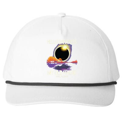 Hello Darkness My Old Friend Solar Eclipse April 08 2024 Snapback Five-Panel Rope Hat