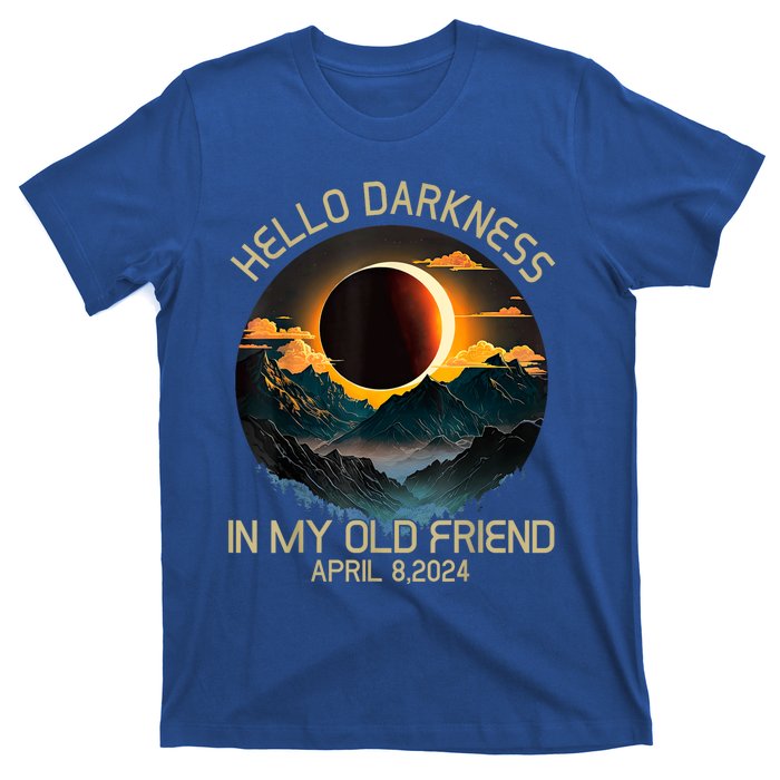 Hello Darkness My Old Friend Solar Eclipse April 08 2024 T-Shirt