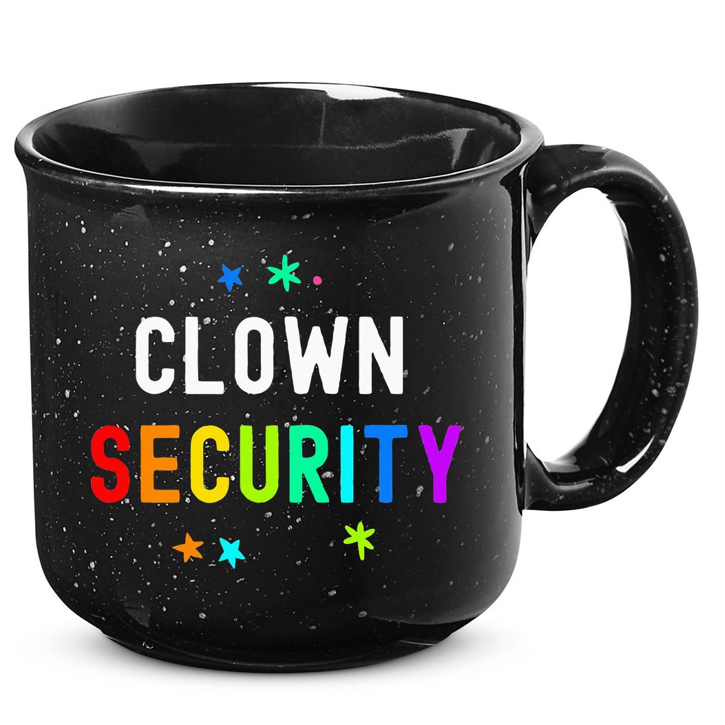 Halloween Dad Mom Daughter Adult Costume Clown Security 15oz Campfire Ceramic Mug