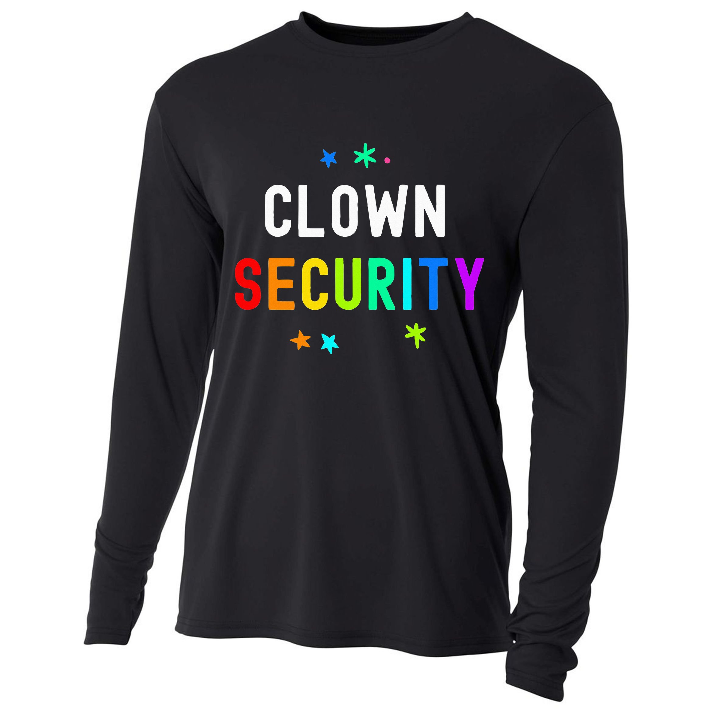 Halloween Dad Mom Daughter Adult Costume Clown Security Cooling Performance Long Sleeve Crew