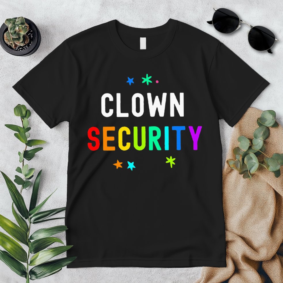 Halloween Dad Mom Daughter Adult Costume Clown Security Premium T-Shirt
