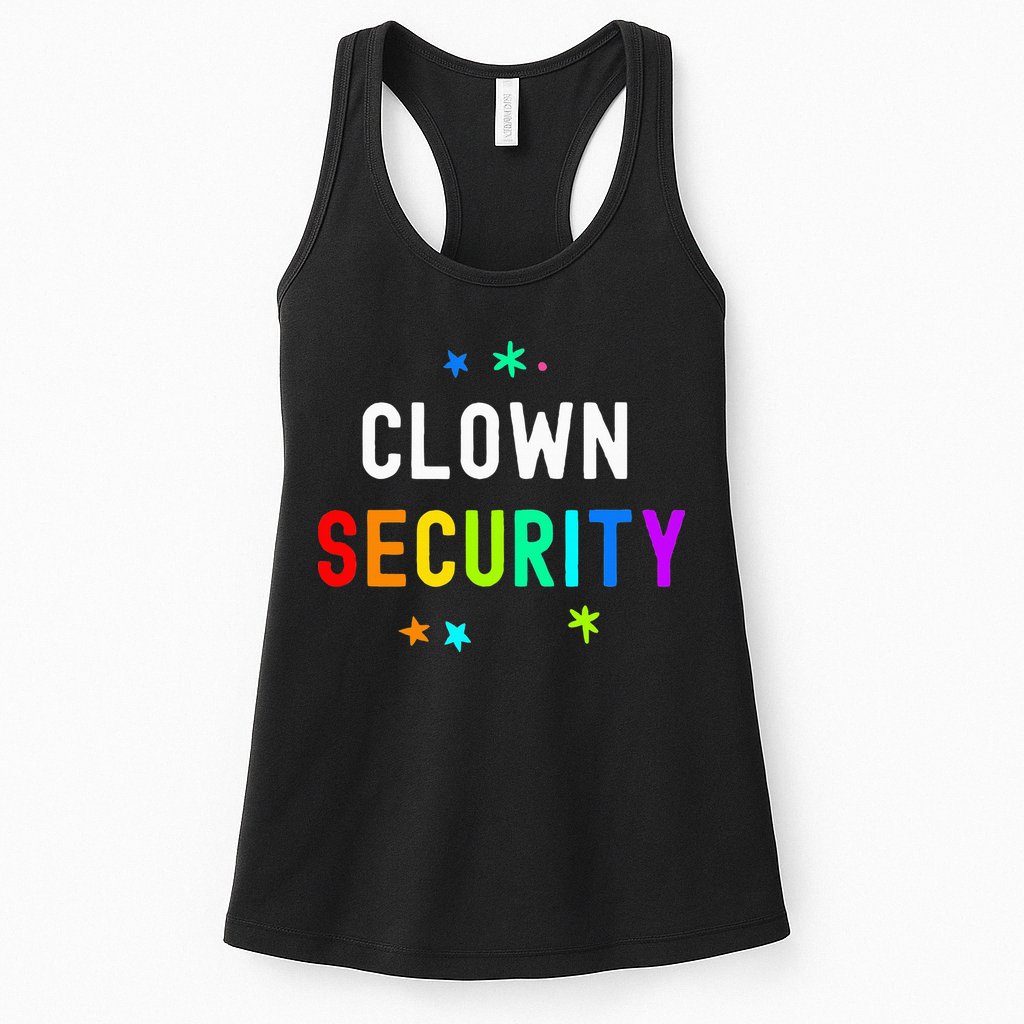 Halloween Dad Mom Daughter Adult Costume Clown Security Womens Tank Top
