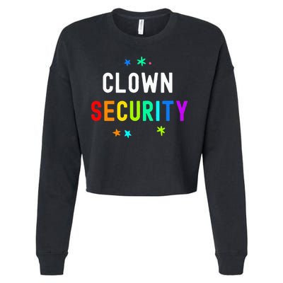 Halloween Dad Mom Daughter Adult Costume Clown Security Cropped Pullover Crew