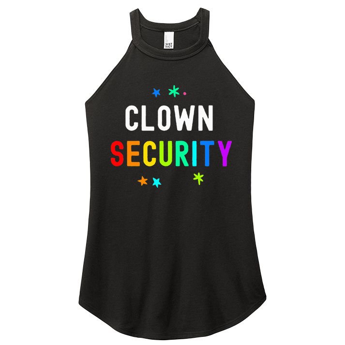Halloween Dad Mom Daughter Adult Costume Clown Security Women's Perfect Tri Rocker Tank