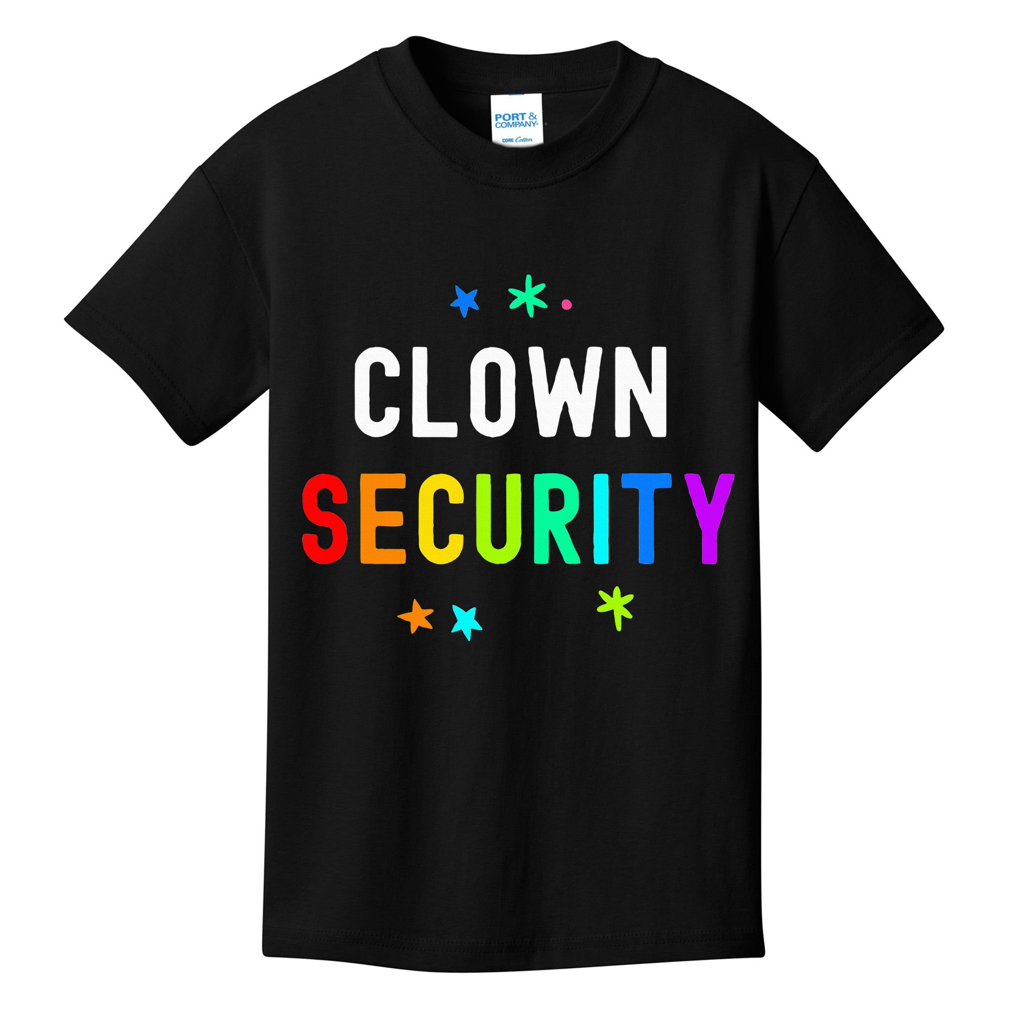 Halloween Dad Mom Daughter Adult Costume Clown Security Kids T-Shirt