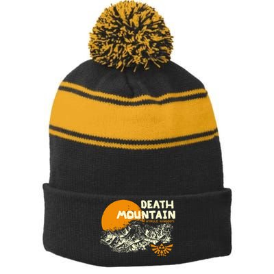 Hyrule Death Mountain Scenery Stripe Pom Pom Beanie