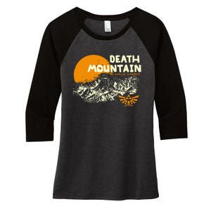 Hyrule Death Mountain Scenery Women's Tri-Blend 3/4-Sleeve Raglan Shirt