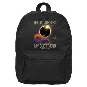 Hello Darkness My Old Friend Solar Eclipse April 08 2024 16 in Basic Backpack