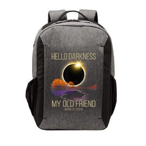 Hello Darkness My Old Friend Solar Eclipse April 08 2024 Vector Backpack