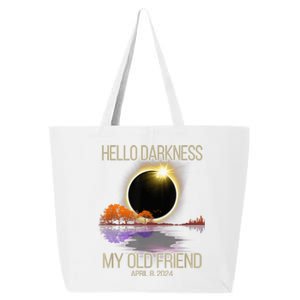 Hello Darkness My Old Friend Solar Eclipse April 08 2024 25L Jumbo Tote