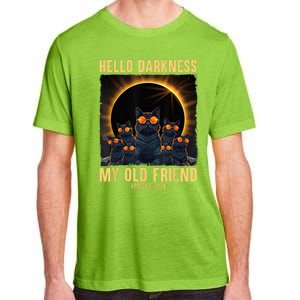 Hello Darkness My Old Friend Solar Eclipse April 08 2024 Adult ChromaSoft Performance T-Shirt