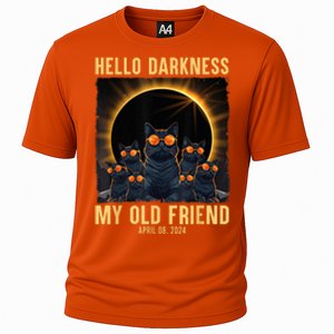 Hello Darkness My Old Friend Solar Eclipse April 08 2024 Cooling Performance Crew T-Shirt