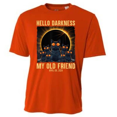 Hello Darkness My Old Friend Solar Eclipse April 08 2024 Cooling Performance Crew T-Shirt