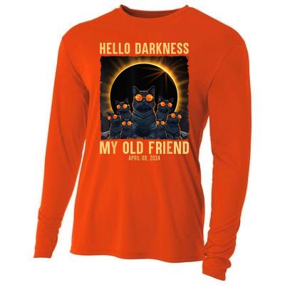 Hello Darkness My Old Friend Solar Eclipse April 08 2024 Cooling Performance Long Sleeve Crew