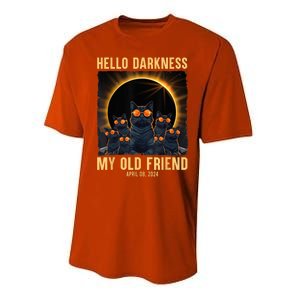 Hello Darkness My Old Friend Solar Eclipse April 08 2024 Performance Sprint T-Shirt