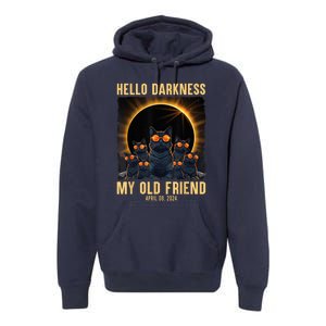 Hello Darkness My Old Friend Solar Eclipse April 08 2024 Premium Hoodie