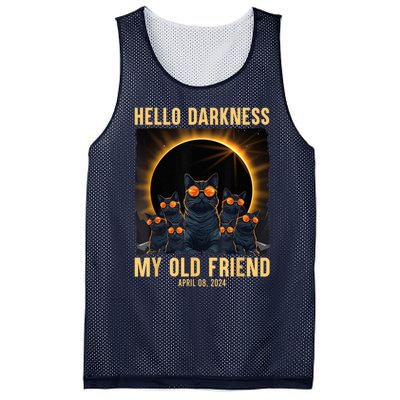 Hello Darkness My Old Friend Solar Eclipse April 08 2024 Mesh Reversible Basketball Jersey Tank