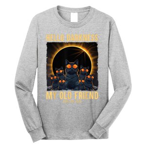 Hello Darkness My Old Friend Solar Eclipse April 08 2024 Long Sleeve Shirt