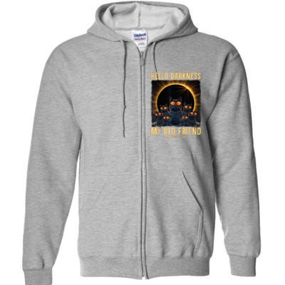 Hello Darkness My Old Friend Solar Eclipse April 08 2024 Full Zip Hoodie