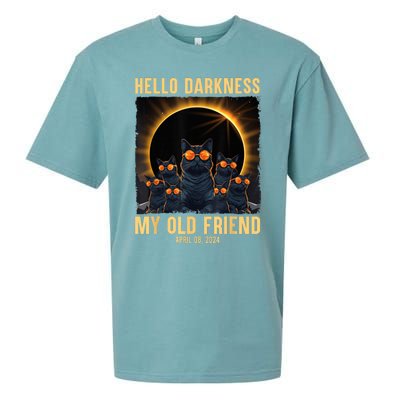 Hello Darkness My Old Friend Solar Eclipse April 08 2024 Sueded Cloud Jersey T-Shirt