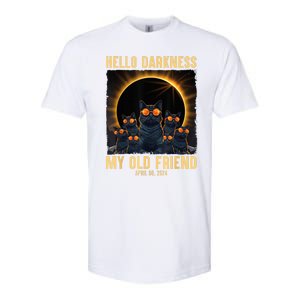 Hello Darkness My Old Friend Solar Eclipse April 08 2024 Softstyle CVC T-Shirt