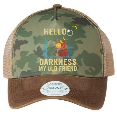 Hello Darkness My Old Friend Solar Eclipse Legacy Tie Dye Trucker Hat