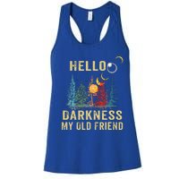 Hello Darkness My Old Friend Solar Eclipse Women's Racerback Tank