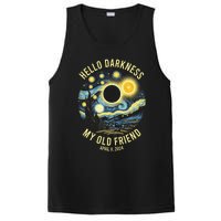 Hello Darkness My Old Friend Solar Eclipse April 8 2024 Vintage Design PosiCharge Competitor Tank