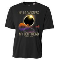 Hello Darkness My Old Friend Solar Eclipse April 08 2024 Cooling Performance Crew T-Shirt